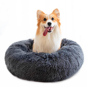 Dog Beds For Small Dogs Round Plush Cat Litter Kennel Pet Nest Mat Puppy Beds - Mamzoo | Your Pet's Favorite Store