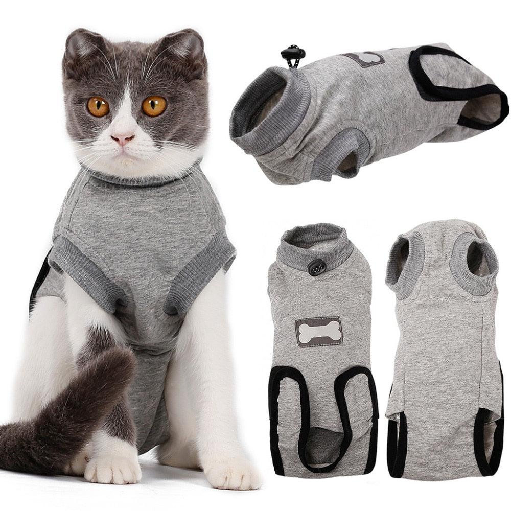 Pet Cat Recovery After Surgery Clothing Pet Wound Anti-mite Sterilization Suit pet products supplies &c - Mamzoo | Your Pet's Favorite Store