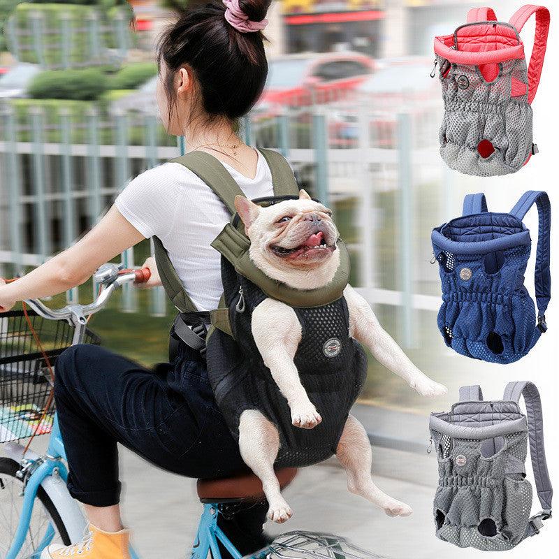 Pet Carrier Backpack Outdoor Travel Mesh Breathable Shoulder Bags - Mamzoo | Your Pet's Favorite Store
