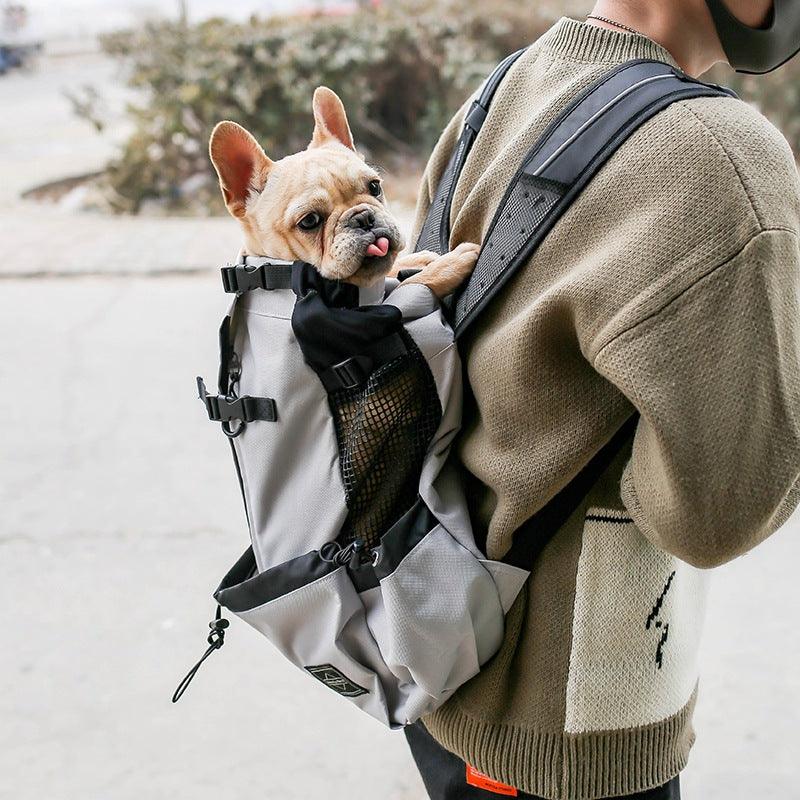 Double Shoulder Dog Carrier Backpack - Outdoor Travel Companion - Mamzoo | Your Pet's Favorite Store