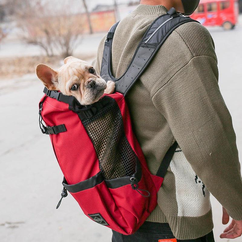 Double Shoulder Dog Carrier Backpack - Outdoor Travel Companion - Mamzoo | Your Pet's Favorite Store