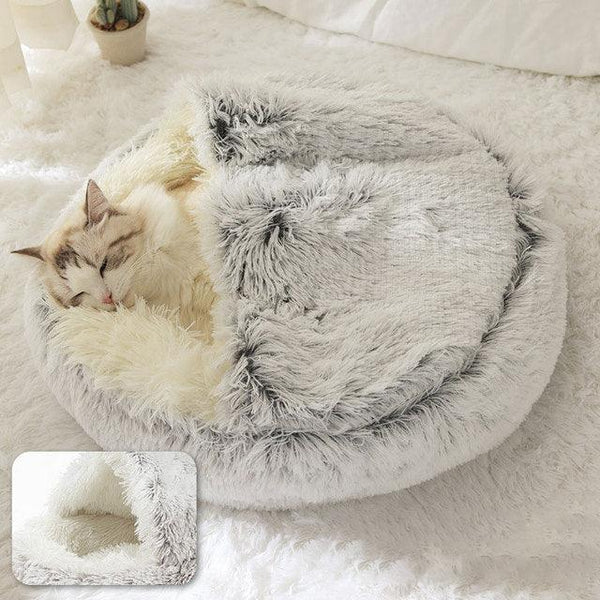 Pet Dog Bed - Donut Cuddler Cat Cave